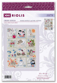 Borduurpakket Forest Calendar - RIOLIS  ri-1979