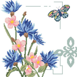 Voorbedrukt borduurpakket Cornflower Field - Needleart World    nw-nc650-030