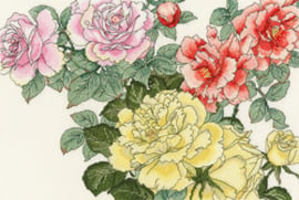 Borduurpakket Rose Blooms - Bothy Threads    bt-xbd13