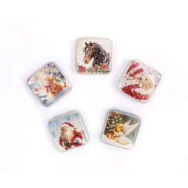 Santa Metallic Box - Leti Stitch      leti-25637
