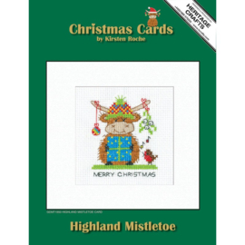 Borduurpakket Highland Card - Mistletoe - Heritage Crafts    hc-1950a