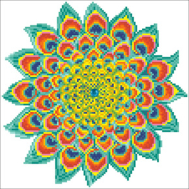 Diamond Dotz Peacock Mandala - Needleart World    nw-dd05-060