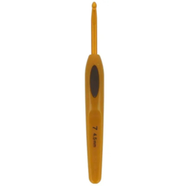 Clover Softgrip Touch haaknaald aluminium 4.50mm / CL 1032