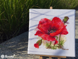 Borduurpakket Red Poppy - Merejka    mer-k187