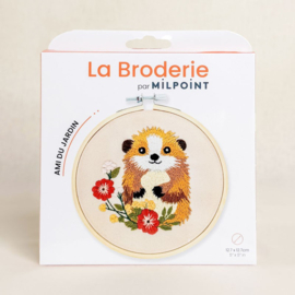 Vrij borduren pakket Garden Friend - Milpoint     mil-e1-017k