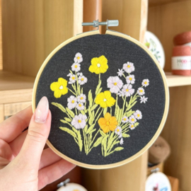 Vrij borduren pakket Bellflower & Calendula - Milpoint       mil-e1-002k