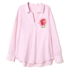 Borduurpakket (m) Pink Rose - Chudo Igla    ci-150-002