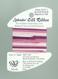 Splendor Silk Ribbon Medium Plum - Rainbow Gallery     rg-rs1035