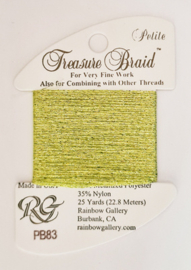 Petite Treasure Braid - Wild Lime - Rainbow Gallery   rg-pb83