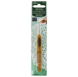 Clover Softgrip Touch haaknaald staal 0.75mm / CL 1025