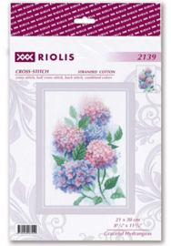 Borduurpakket Graceful Hydrangeas  - RIOLIS   ri-2139