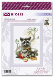 Borduurpakket Fluffy Sweet Tooth - RIOLIS  ri-2033