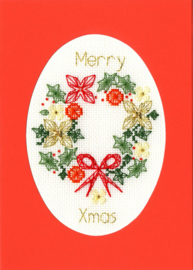 Borduurpakket Bothy Designs - Christmas Wreath - Bothy Threads  bt-xmas44