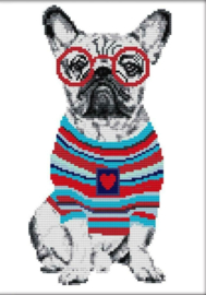 Cross Stitch / French bulldog