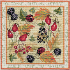 Borduurpakket Four Seasons - Autumn - Derwentwater Designs    bt-dwfs03