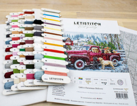 Borduurpakket Christmas Delivery - Leti Stitch   leti-l8014