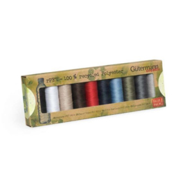 Gutermann naaigarenset / allesnaaigaren / rPET / 10 x 100 meter / set 1