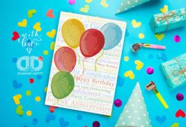 Diamond Dotz Greeting Card Balloons on High - Needleart World   nw-ddg-033