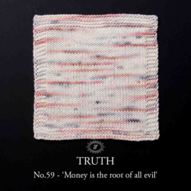 Simy's Truth DK 59 Money is the root of all evil  /  Ecru Grijs