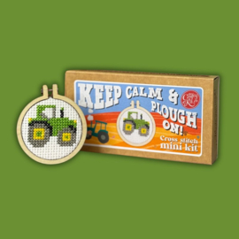 Borduurpakket Matchbox Keep Calm & Keep Ploughing on - ckc-mb-029