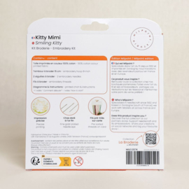 Vrij borduren pakket Smiling Kitty - Milpoint     mil-e1-007k