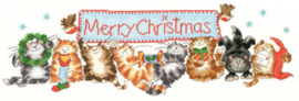 Borduurpakket Margaret Sherry - Merry Catmas - Bothy Threads  bt-xms30