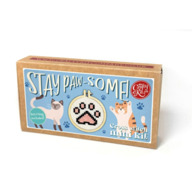 Borduurpakket Matchbox - Stay Paw-some! - ckc-mb-207
