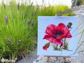 Borduurpakket Red Poppy - Merejka    mer-k187