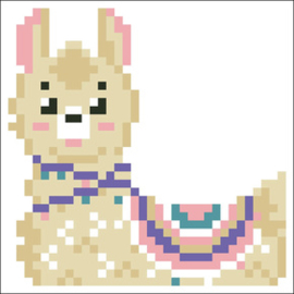 Diamond Dotz LLama Heart - Needleart World    nw-dd01-037f