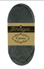 Scheepjes Catona 50 gram /  075 Storm Cloud - Grijs