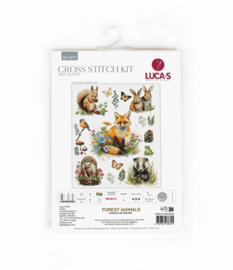 Borduurpakket Forest Animals - Luca-S    ls-bu5057