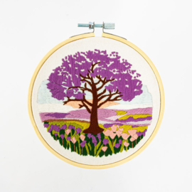 Vrij borduren pakket Jacaranda on the Plain - Milpoint     mil-e1-005k