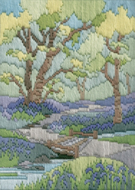Platsteek pakket Long Stitch Seasons - Spring Walk - Bothy Threads    bt-dw14mls21