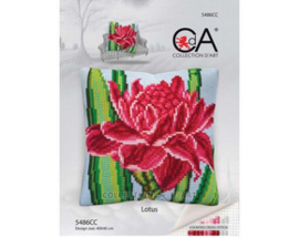 Kussen uittel borduurpakket Lotus - Collection d'Art    cda-5486cc