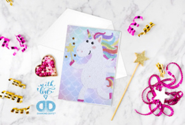 Diamond Dotz Greeting Card Unicorn Wish - Needleart World   nw-ddg-034