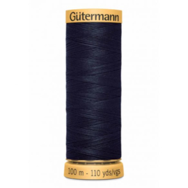 Natuurzuivere katoen 100 meter C Ne 50 / diep donker blauw 6210