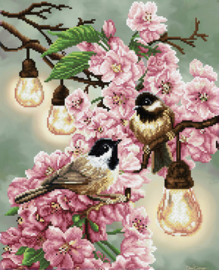 Diamond Dotz Cherry Blossoms & Chickadees - Needleart World   nw-dd11-006