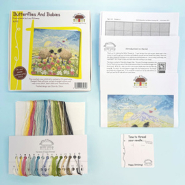 Borduurpakket Lucy Pittaway - Butterflies And Babies - Bothy Threads    bt-xlp10