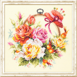 Borduurpakket Roses for needlewoman - Chudo Igla (Magic Needle)    ci-100-122