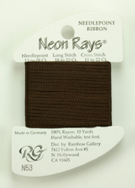 Neon Rays Dark Brown - Rainbow Gallery    rg-n053
