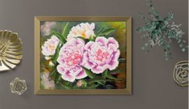 Simply Dotz Romantic Pink Peonies - Needleart World    nw-sd05-402