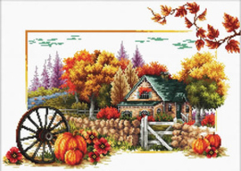 Voorbedrukt borduurpakket Autumn Farm - Needleart World    nw-nc540-043