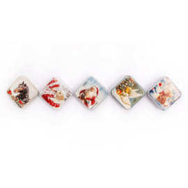 Santa Metallic Box - Leti Stitch      leti-25637
