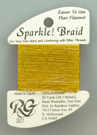 Sparkle Braid Yellow Gold - Rainbow Gallery     rg-sk01
