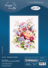 Borduurpakket Summer Flowers - Magic Needle   ci-210-311