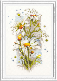 Borduurpakket White Daisies - Chudo Igla (Magic Needle)    ci-100-103