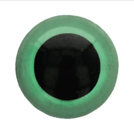 Dierenogen - Veiligheidsogen 12mm / groen - zwart / 5633 - 525