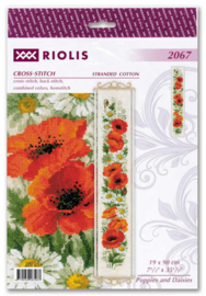 Borduurpakket Poppies and Daisies - RIOLIS   ri-2067