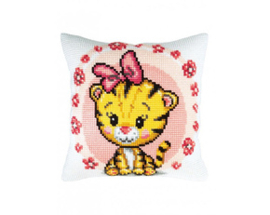 Kussen borduurpakket Baby Tiger - Collection d'Art   cda-5425