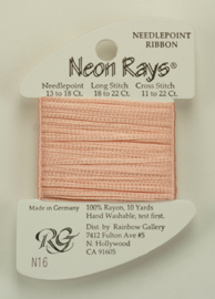 Neon Rays Pale Peach - Rainbow Gallery     rg-n016
